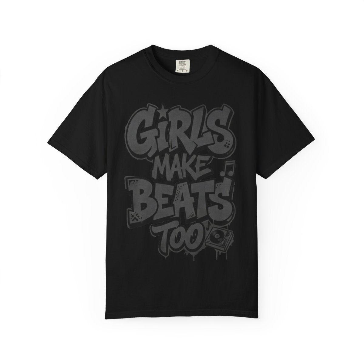 Girls make beats too Black T-shirt